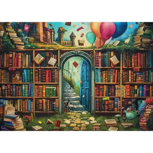 1000 Pieces Jigsaw Puzzles For Adults Bookshelf Difficult Adults Puzzles Chall