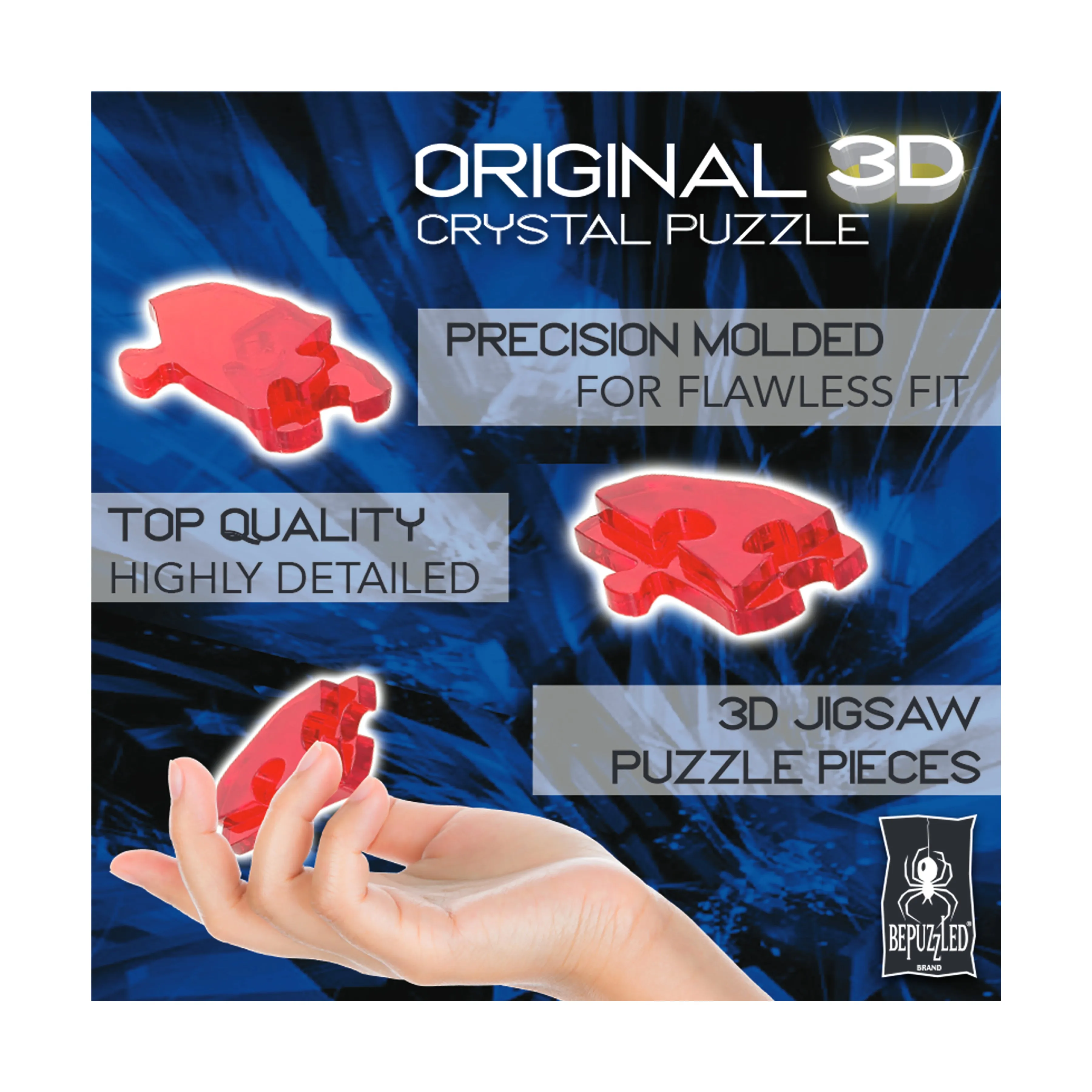 3D Crystal Puzzle - The Thinker (Clear): 43 Pcs