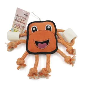 Advance Pet Product Retrieve & Chew Octopus with Natural Bone