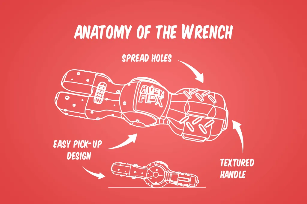 Alien Flex Wrench | Dog Chew Toy