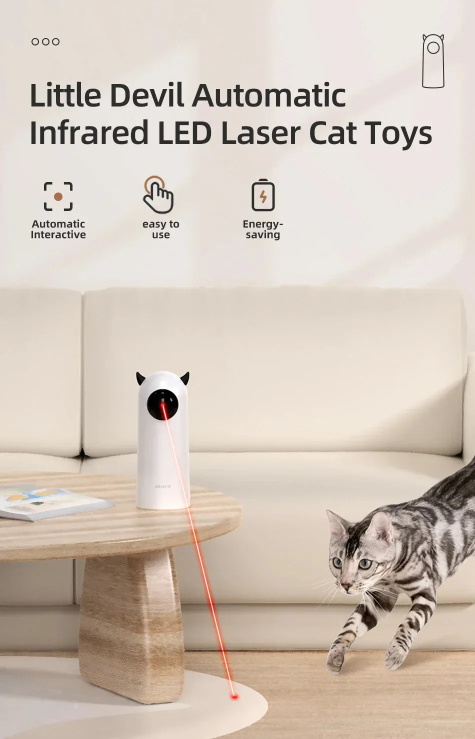 Automatic Interactive Cat Laser Toy