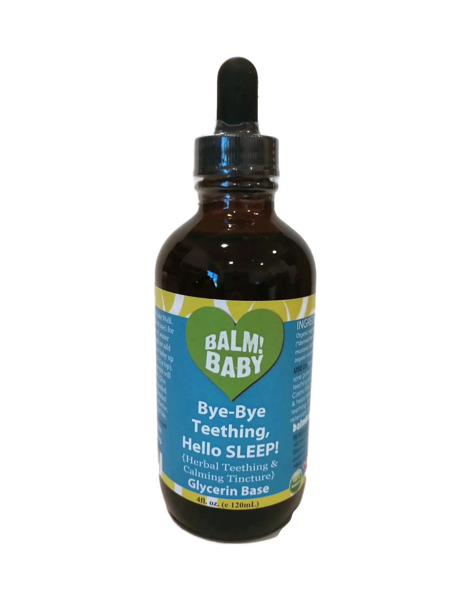 BALM! Baby - Organic Bye Bye Teething, Hello SLEEP!  Organic Teething & Calming Tincture