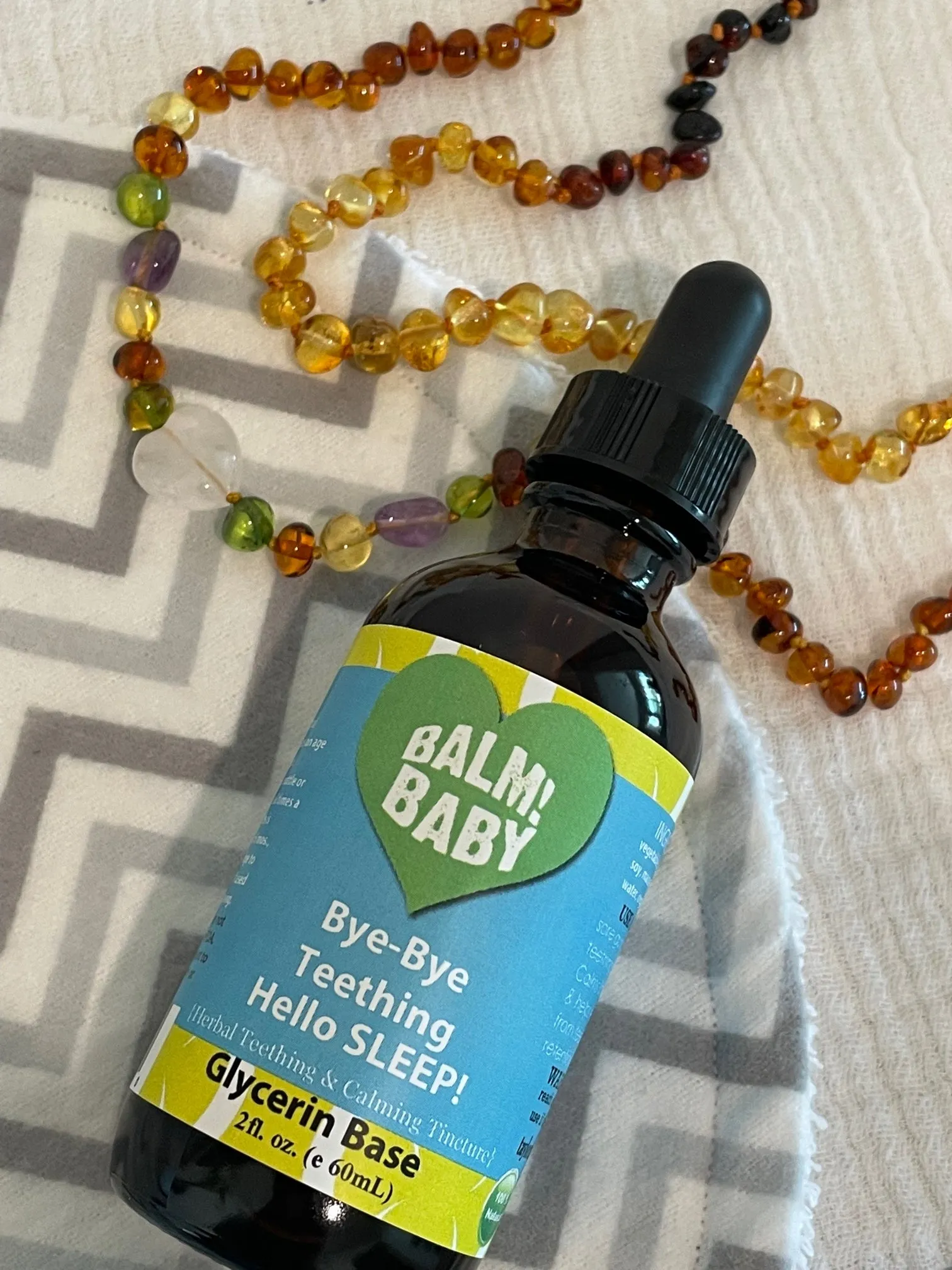 BALM! Baby - Organic Bye Bye Teething, Hello SLEEP!  Organic Teething & Calming Tincture