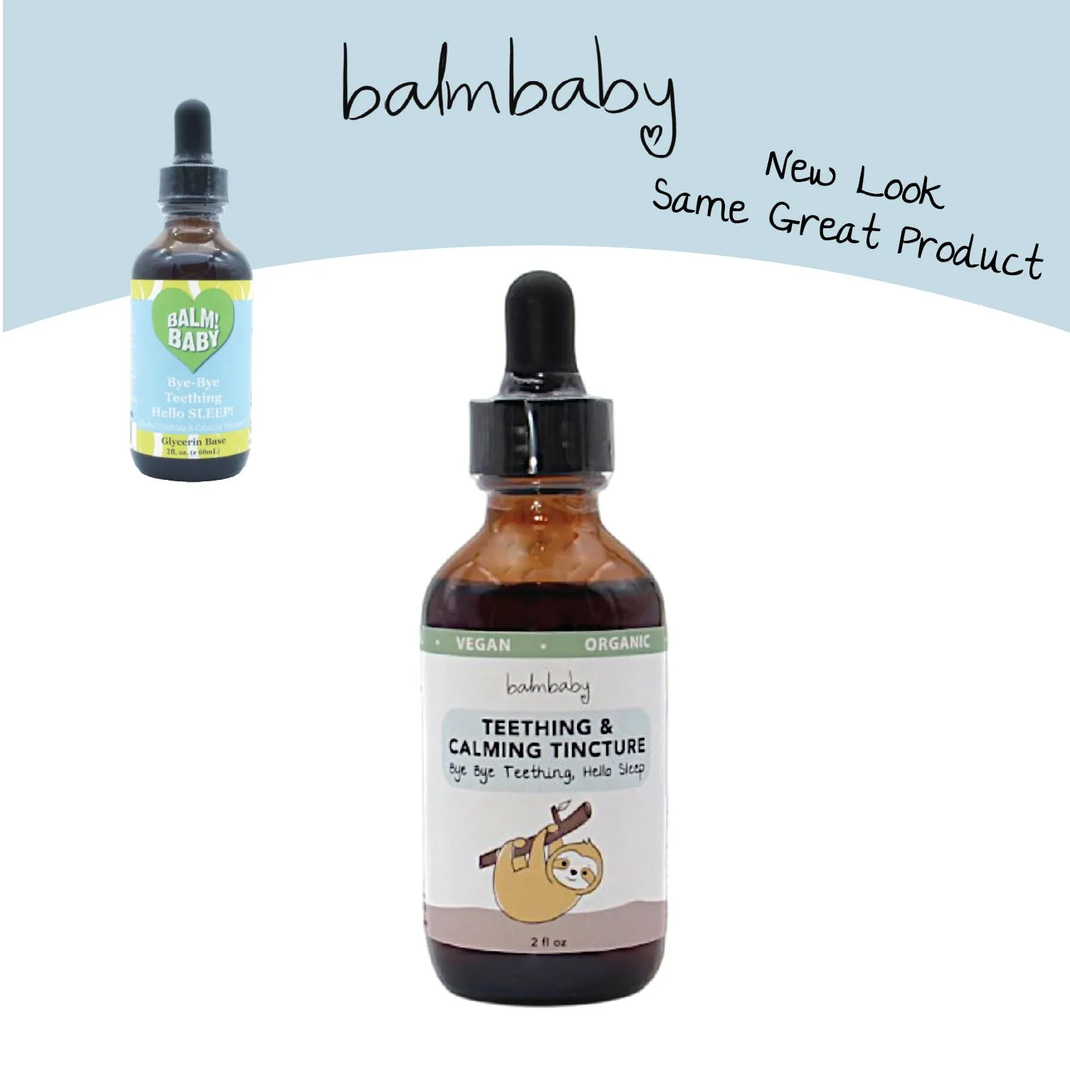 BALM! Baby - Organic Bye Bye Teething, Hello SLEEP!  Organic Teething & Calming Tincture