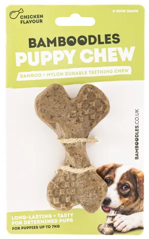 Bamboodles X-Bone Chicken Flavour Puppy Chew Toy