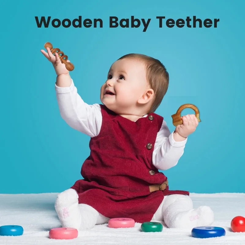 Birds Shape Neem Wood Teether