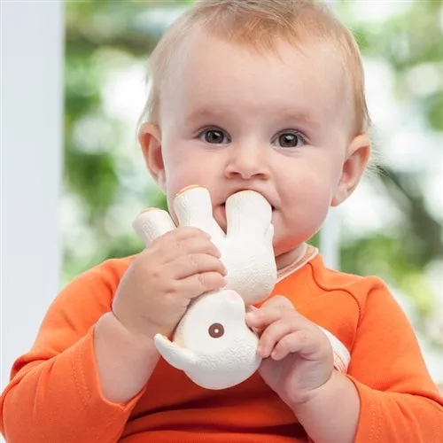 CaaOcho Baby Natural Rubber Teether  - Mia the Lamb