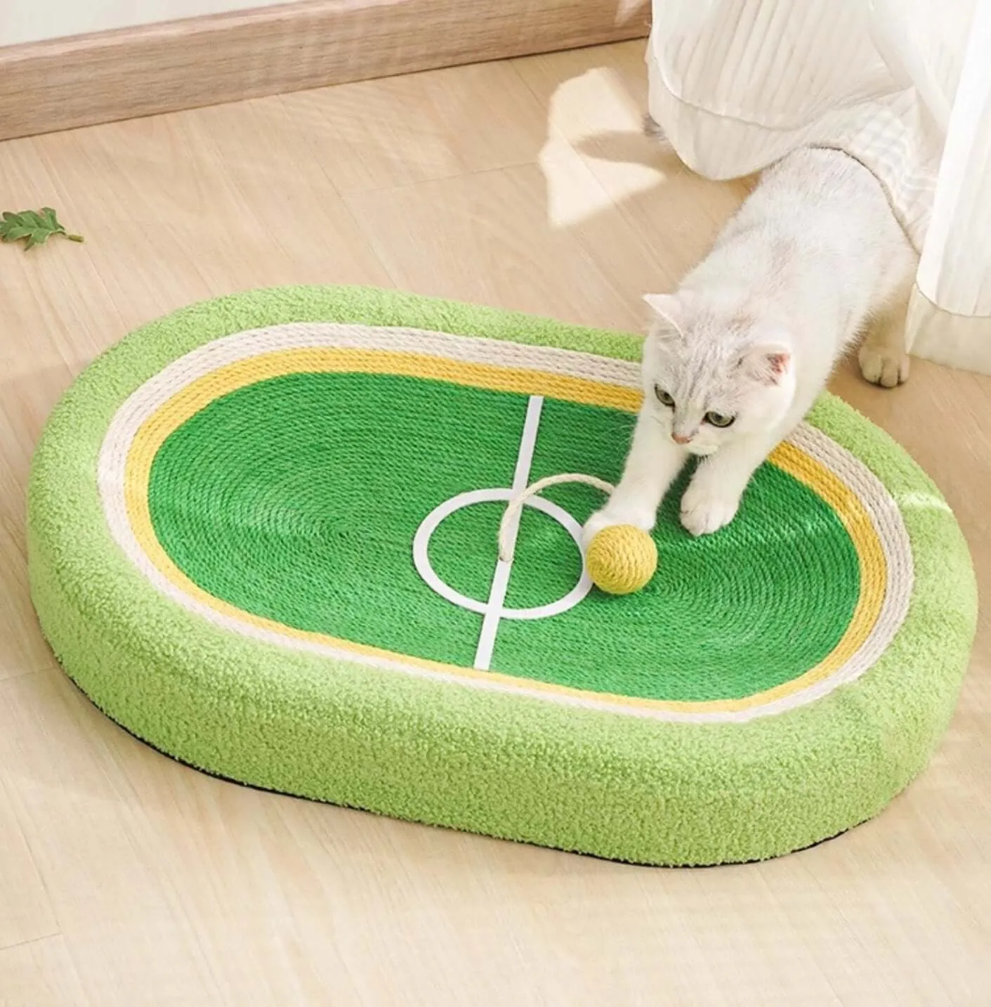 Cat Scratcher Scratching Board Sisal Cat Playfield with Ball