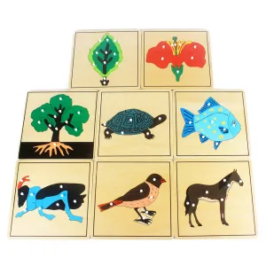 Engaging Montessori Wooden Puzzle: Discover Plants & Animals for Kids