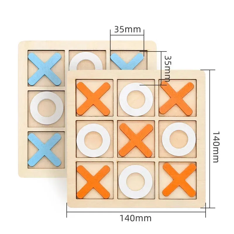 Engaging Wooden Montessori Chess Puzzle Game for Kids Ages 3-12