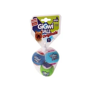 Gigwi Dog Toy Tennis Ball Assorted Colours XS 3pcs