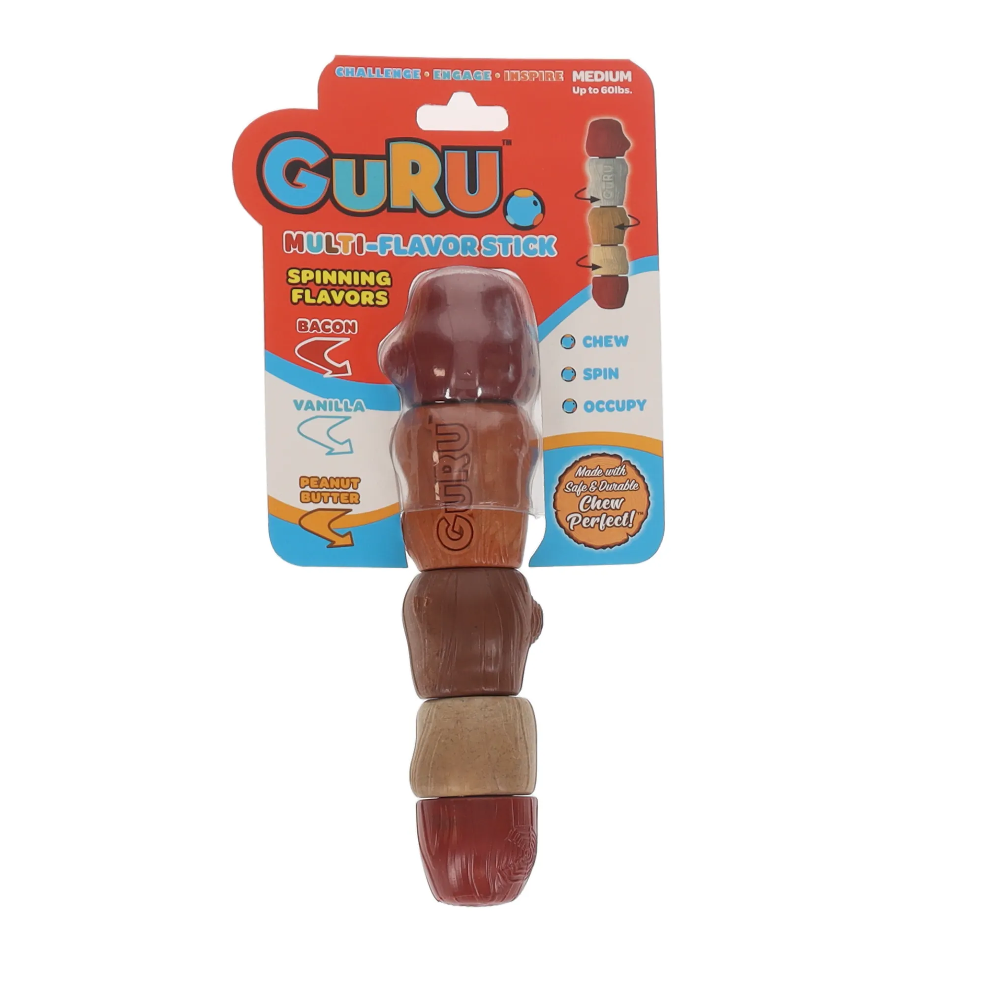 GURU Multi Flavour Stick Dog Toy Medium