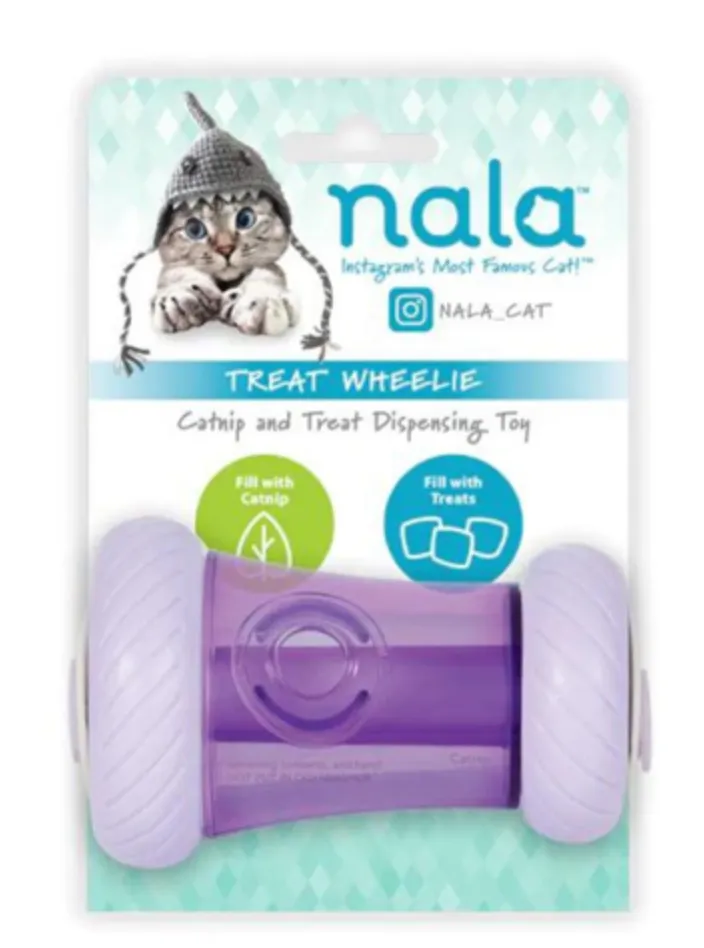 Hero Cat Nala Wheelie Drum Catnip & Treat Dispenser