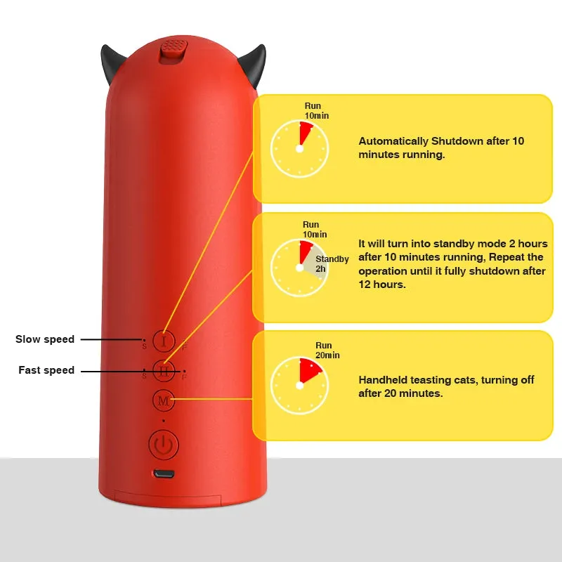 Interactive Automatic Laser Cat Toy with Adjustable Settings