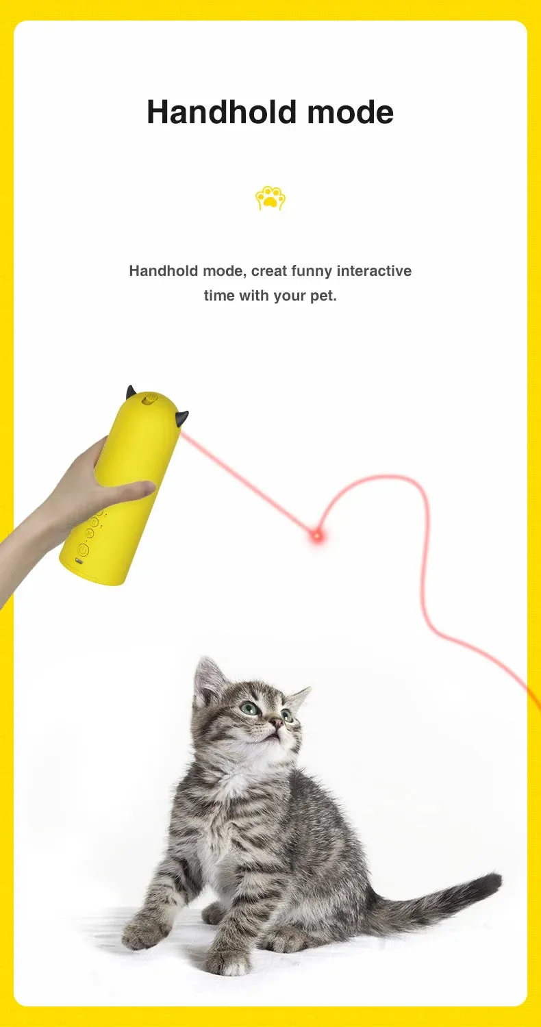 Interactive Automatic Laser Cat Toy with Adjustable Settings