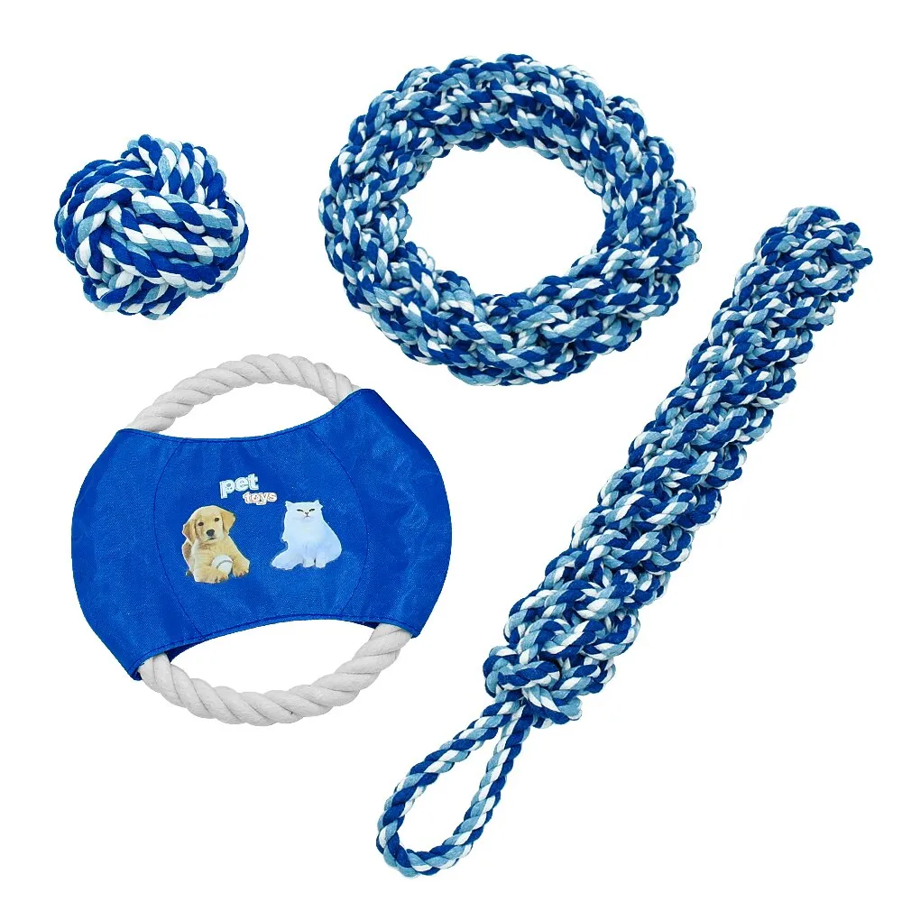 Interactive Ball & Rope Dog Toys