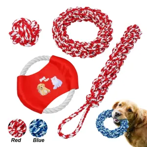 Interactive Ball & Rope Dog Toys