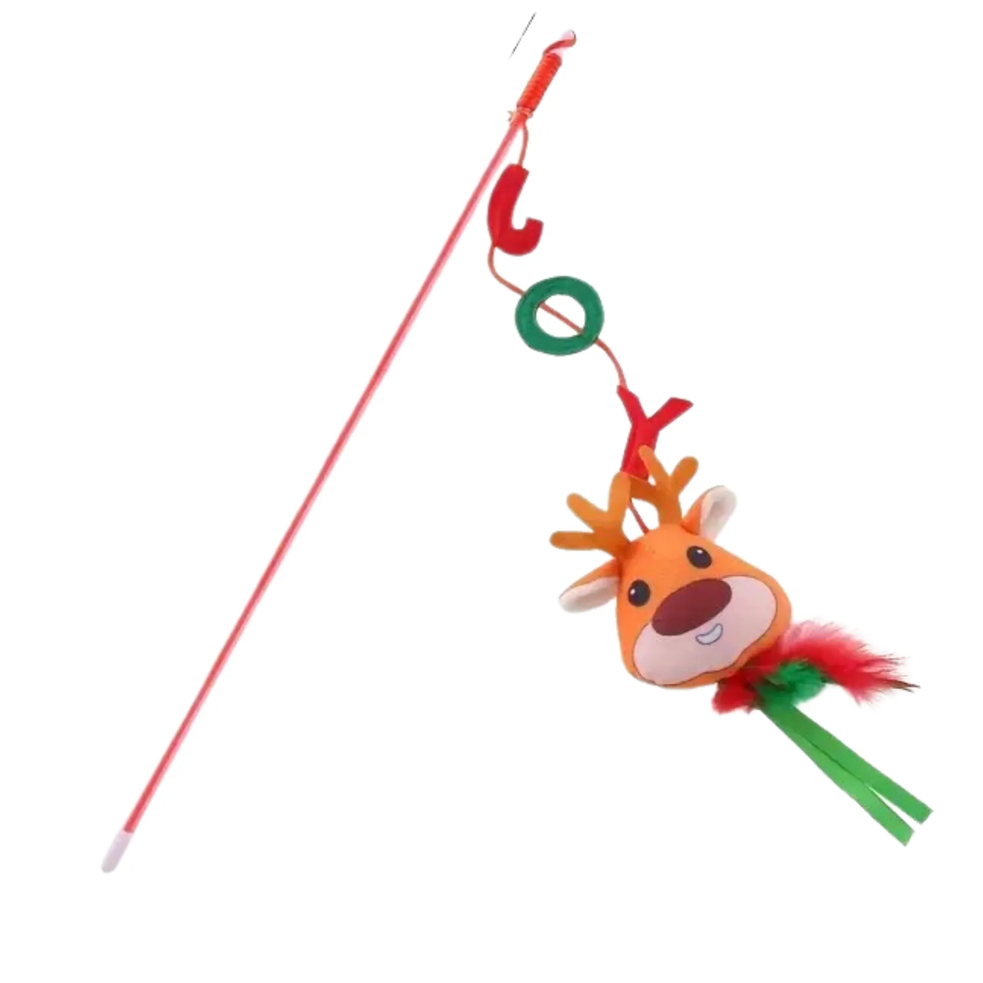 Interactive Christmas Cat Toy - Reindeer