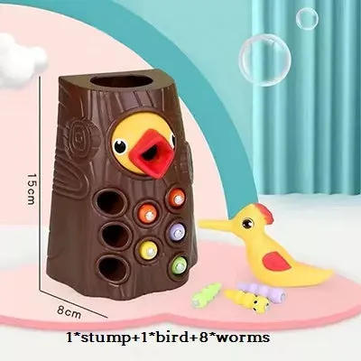 Montessori Toys for 2-3 Years – Fine Motor Skills Toddler Toy & Magnetic Woodpecker