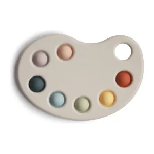 Mushie Paint Palette Press Toy