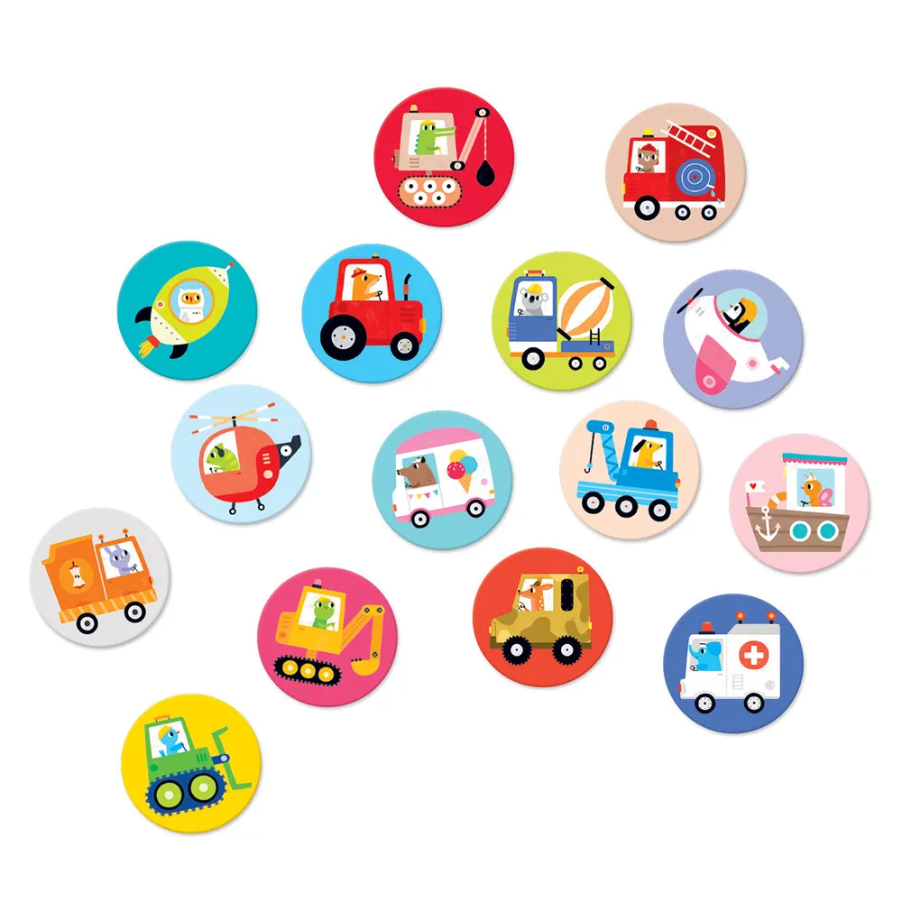 On-the-Go Memory Game - Vehicles