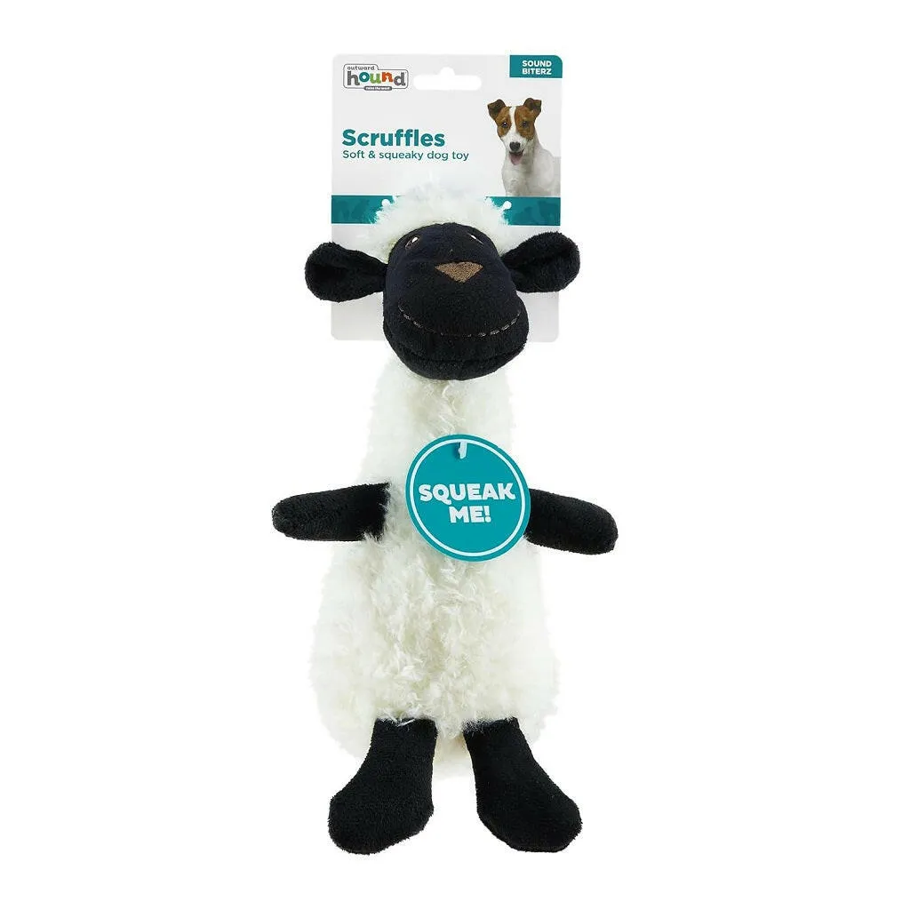 Outward Hound Scruffles Lamb Plush Squeaky Toy For Dog