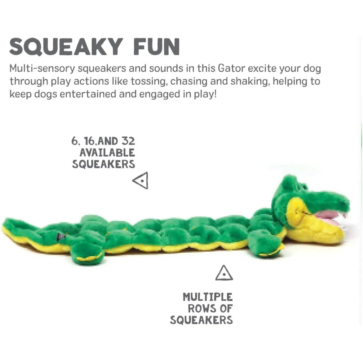 Outward Hound Squeaker Gator Matz