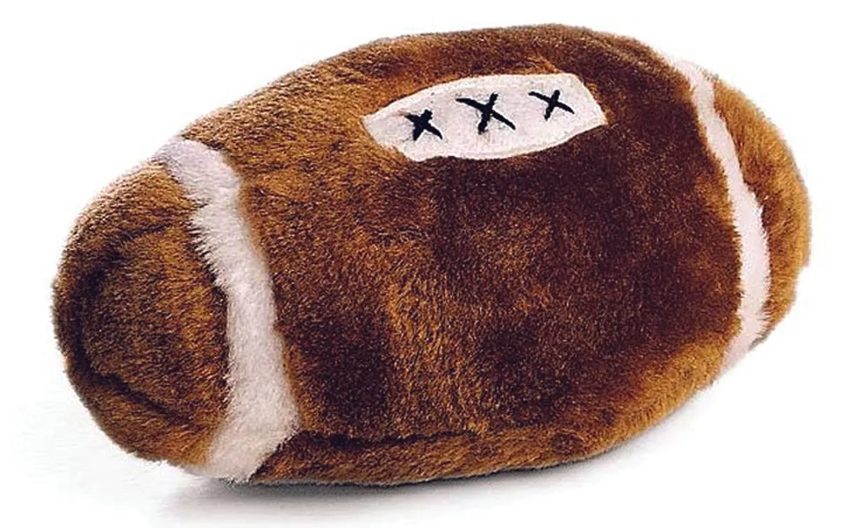 Plush Football Dog Toy