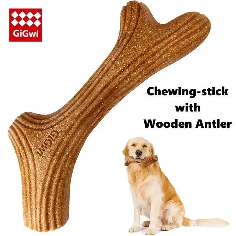 Real Wooden Deer Antlers Dog Chew Toys for Aggressive Chewers Large Dog Chewing Stick Indestructible Tough Durable Pet Toys Gift