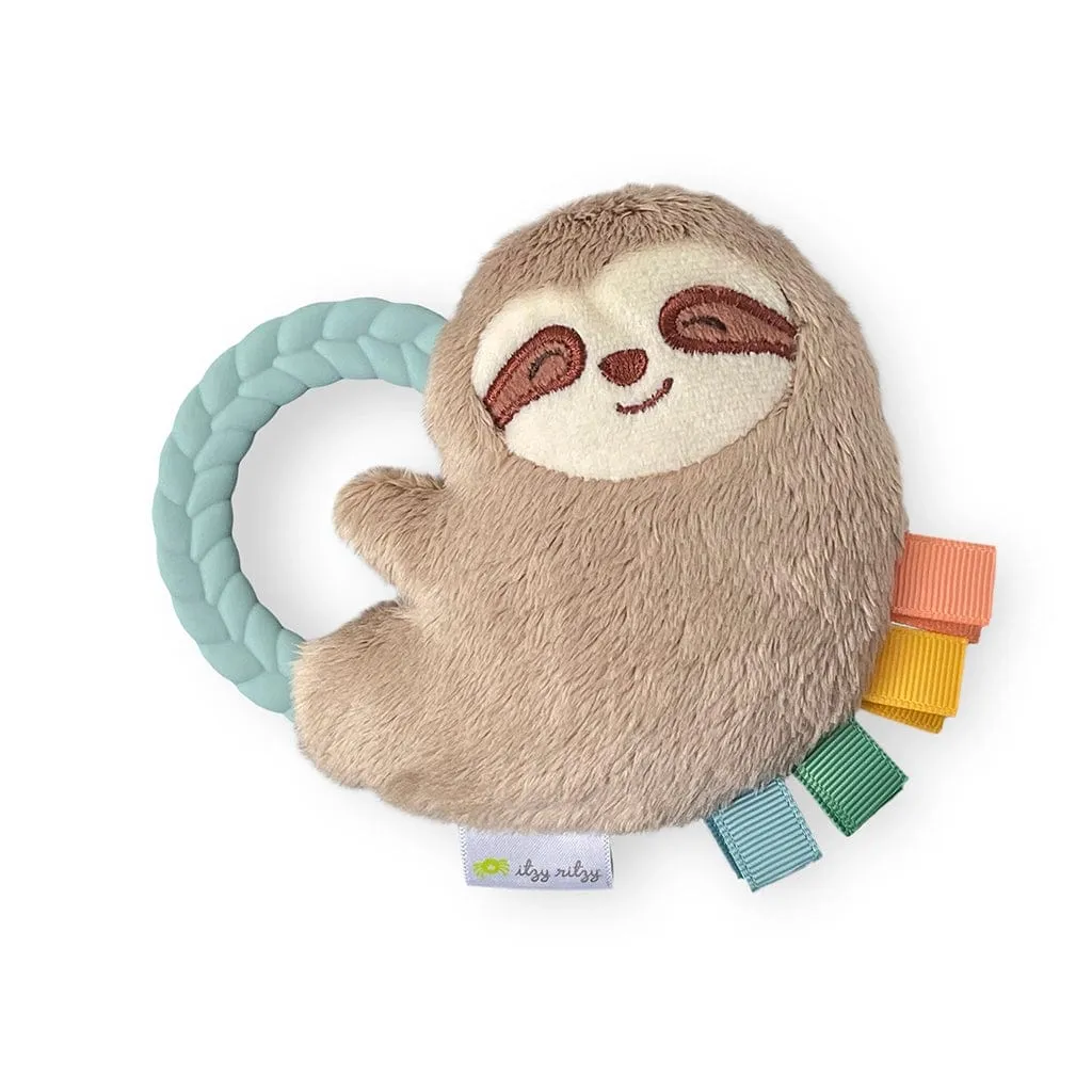 Sloth Ritzy Rattle Pal™ Plush Rattle Pal with Teether