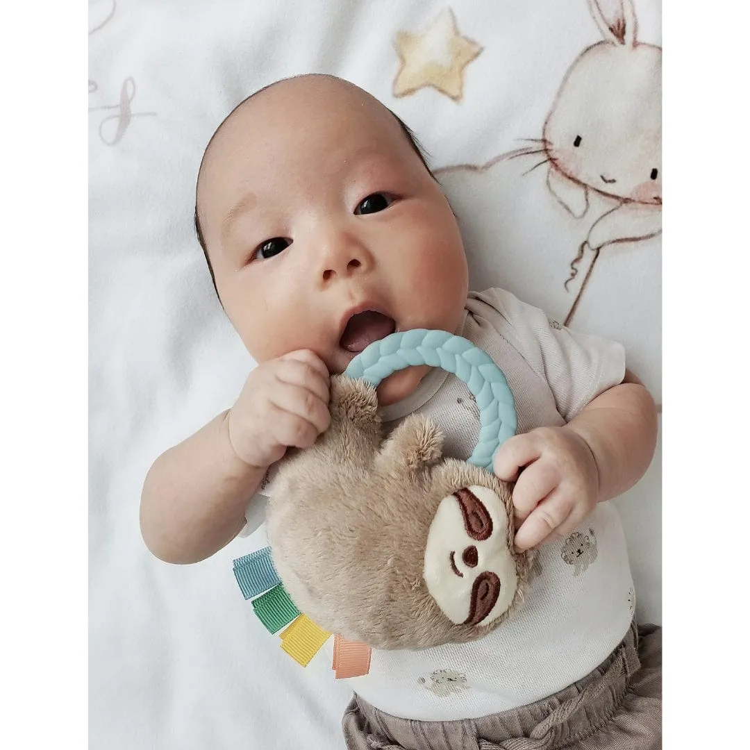 Sloth Ritzy Rattle Pal™ Plush Rattle Pal with Teether