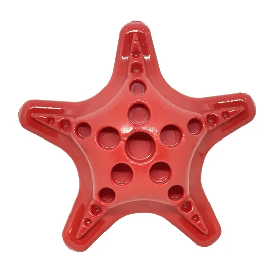 SodaPup Ultra Durable Nylon Starfish Chew Dog Toy - Red or Blue