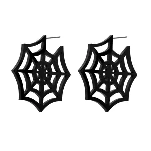 Spiderweb Hoop Earrings