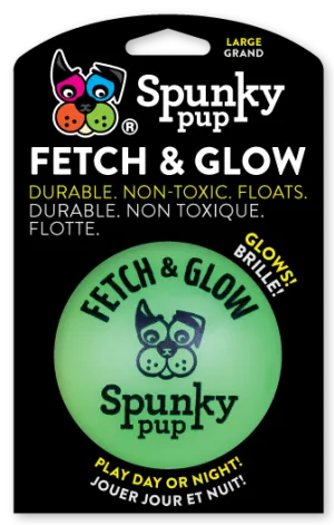 Spunky Pup Fetch & Glow Ball (Small 2-pack)