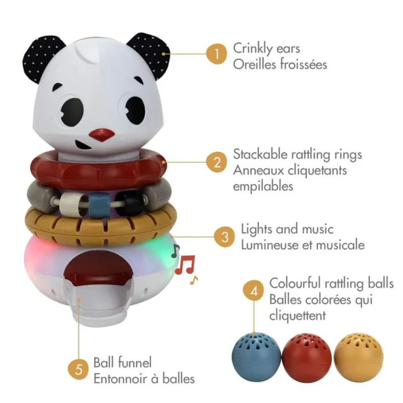 Tiny Rocker Stacking Panda Toy