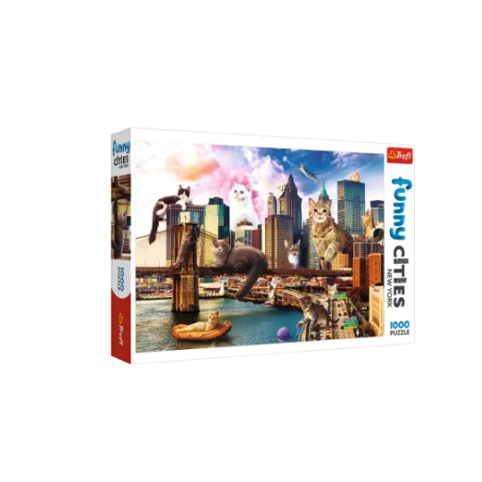 Trefl 1000 Piece Puzzle Funny Cities Cats in New York