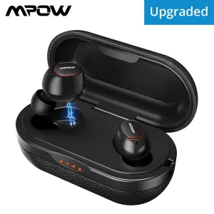 Upgrade Mpow T5 TWS Bluetooth 5.0 Earphone 3D Stereo Wireless Handsfree Earphones AptX Earbuds IPX7 Waterproof With 36H Playtime