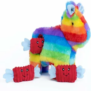 Zippy Paws Burrow Piñata Rainbow Toy with Squeakers for Dogs (Medium)